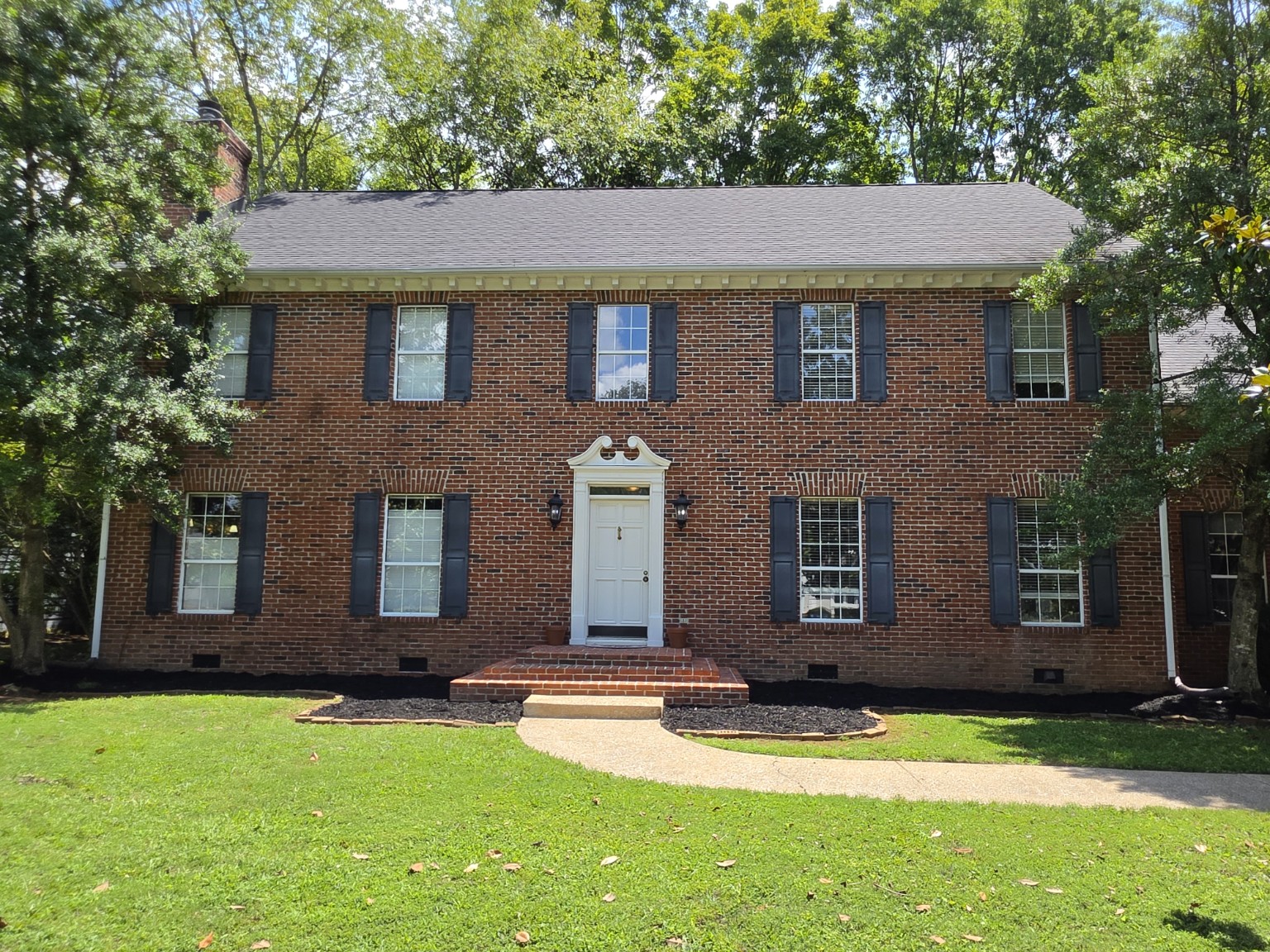 Landscape after curb appeal work