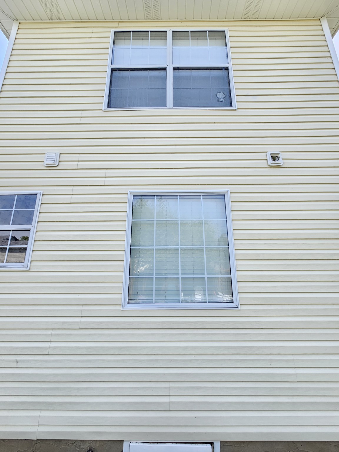 House siding after soft washing